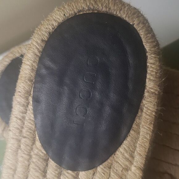 GUCCI GG Monogram Espadrilles Sandals - Picture 5 of 16